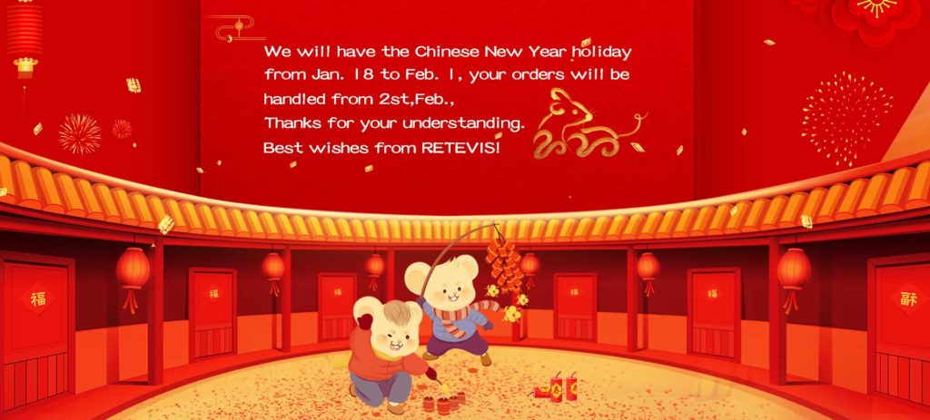 We will have our Chinese New Year from 30 Jan. to 13 Feb.